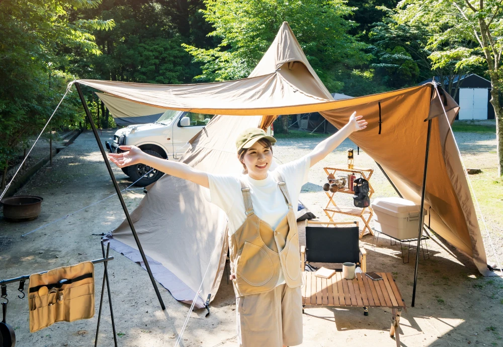 white teepee tent